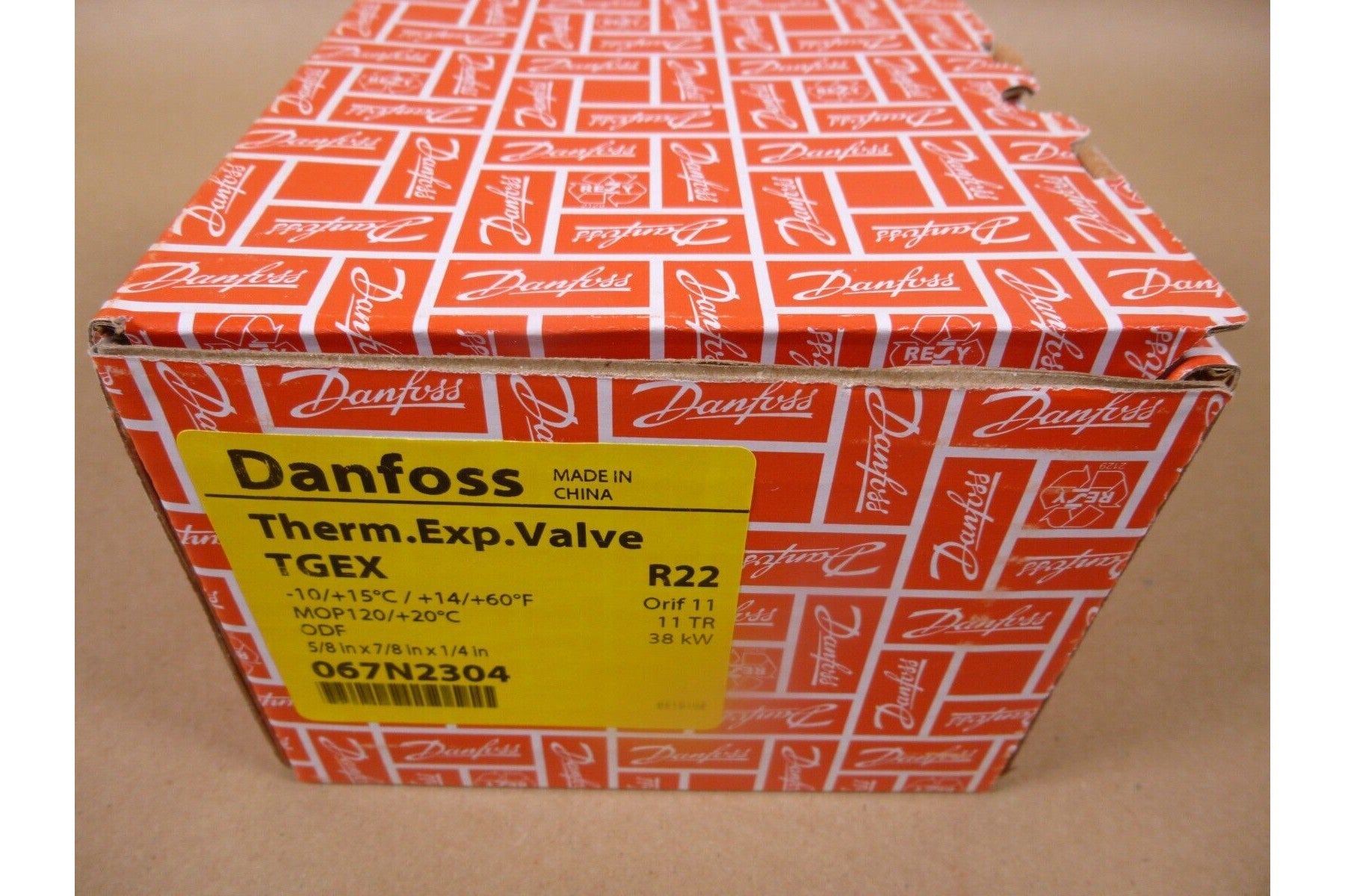 Danfoss TGEX Thermostatic Expansion Valve 11TR 38KW 5/8x7/8x1/4" , 067N2304 | Industrial MRO Replacement Parts, Manufacturing Machine Parts &amp; Components, Heavy Equipment Parts Supplier
