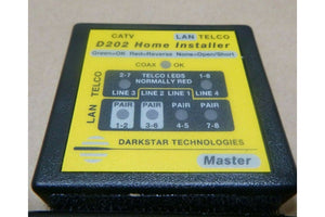 DARKSTAR TECHNOLOGIES D202 HOME INSTALLER CABLE TESTER LAN CATV TV TELCO - Royal Equipment Royal Equipment