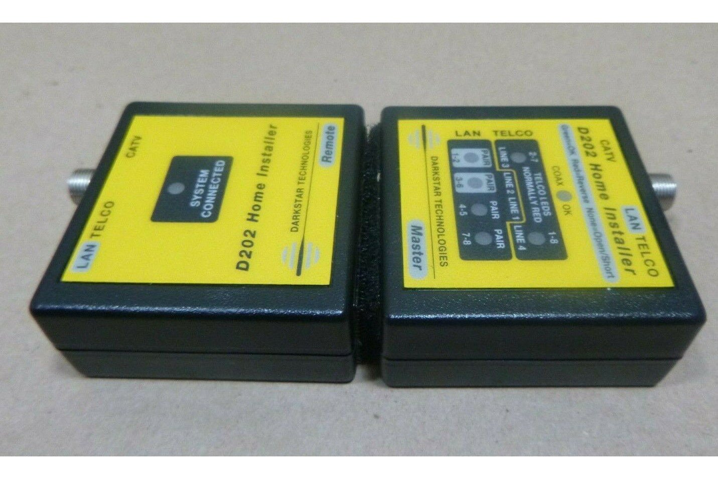 DARKSTAR TECHNOLOGIES D202 HOME INSTALLER CABLE TESTER LAN CATV TV TELCO | Electrical MRO Replacement Parts &amp; Components and Commercial Electrical Supplies Company