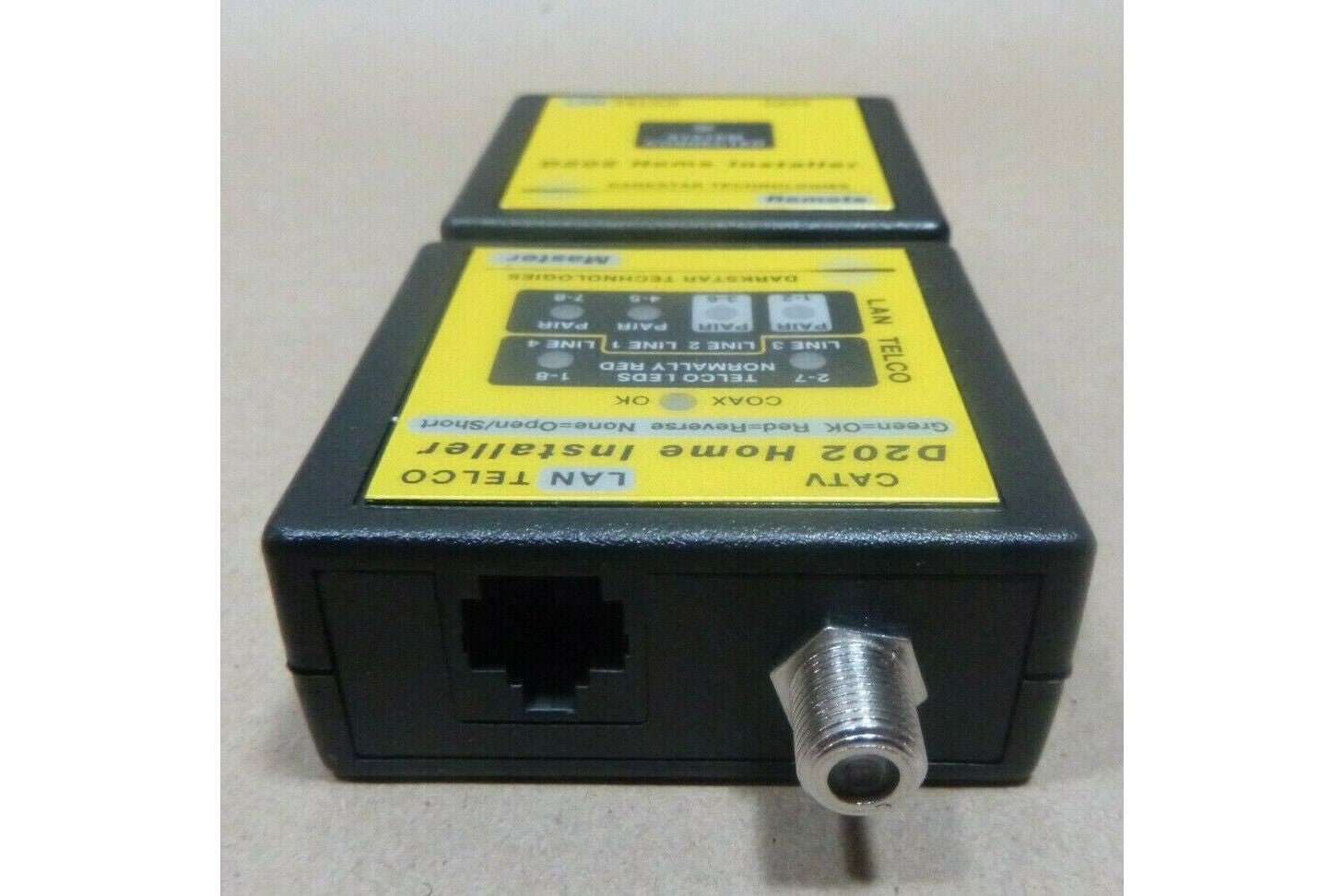 DARKSTAR TECHNOLOGIES D202 HOME INSTALLER CABLE TESTER LAN CATV TV TELCO | Electrical MRO Replacement Parts &amp; Components and Commercial Electrical Supplies Company