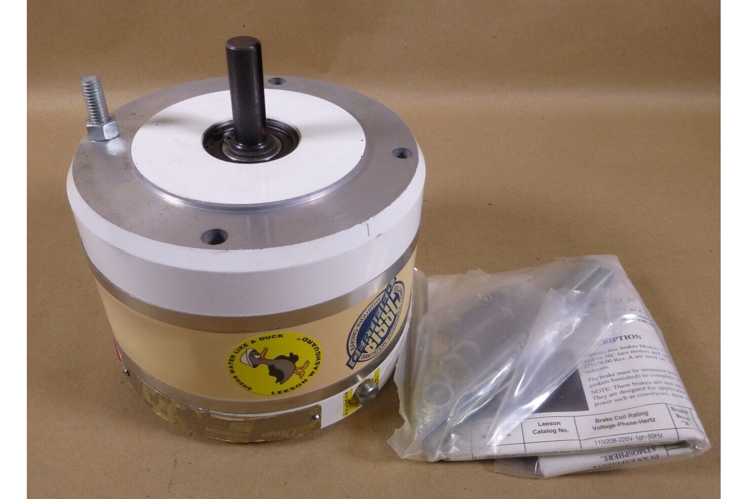 Dings 6-62006-5109-X1FD Fits Leeson 175134.00 Nema C Face Coupler Disc Brake | Industrial Electric Motors, Pumps &amp; Parts
