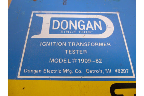 Dongan 1909 - 82 Ignition Transformer Tester Electric Tools Service Equipment 110V - Royal Equipment Royal Equipment