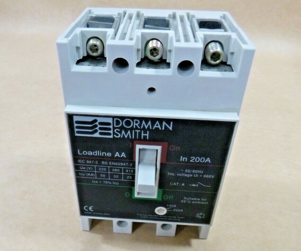 DORMAN SMITH LOADLINE AA, 200 Amp 3 Pole Molded Case Circuit Breaker | Electrical MRO Replacement Parts &amp; Components and Commercial Electrical Supplies Company