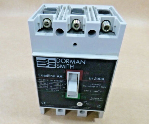 DORMAN SMITH LOADLINE AA, 200 Amp 3 Pole Molded Case Circuit Breaker - Royal Equipment DORMAN SMITH