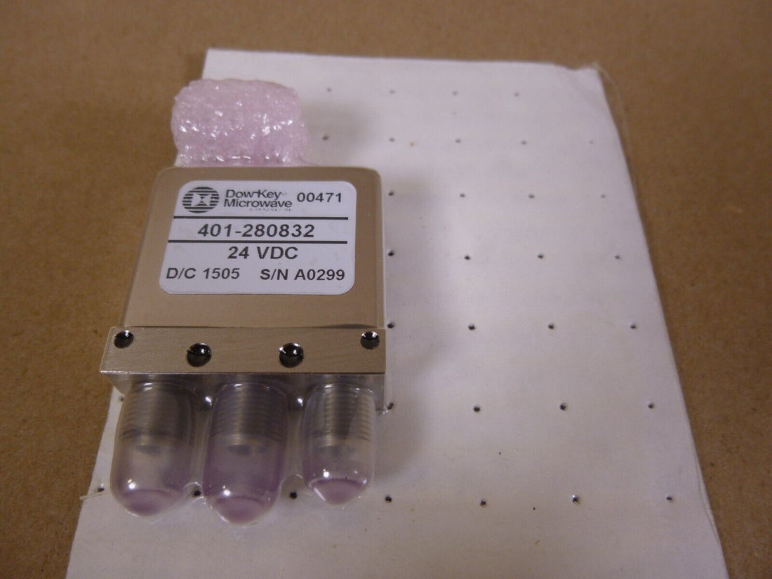 Dow-Key Microwave 401-280832 SPDT Coaxial Switch 24VDC | Electrical MRO Replacement Parts &amp; Components and Commercial Electrical Supplies Company