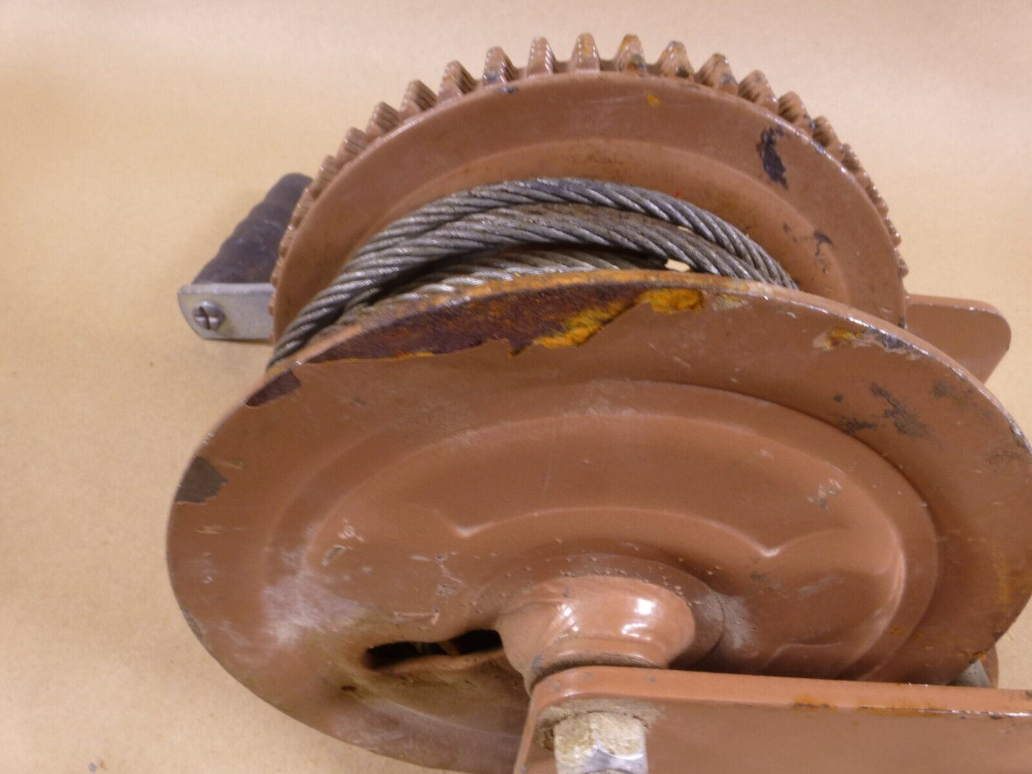 Dutton Lainson DLB1500A Drum Winch Hand Operated 1500lb USA With Rope and Hook | Industrial MRO Tools and Replacement Industrial Equipment Components