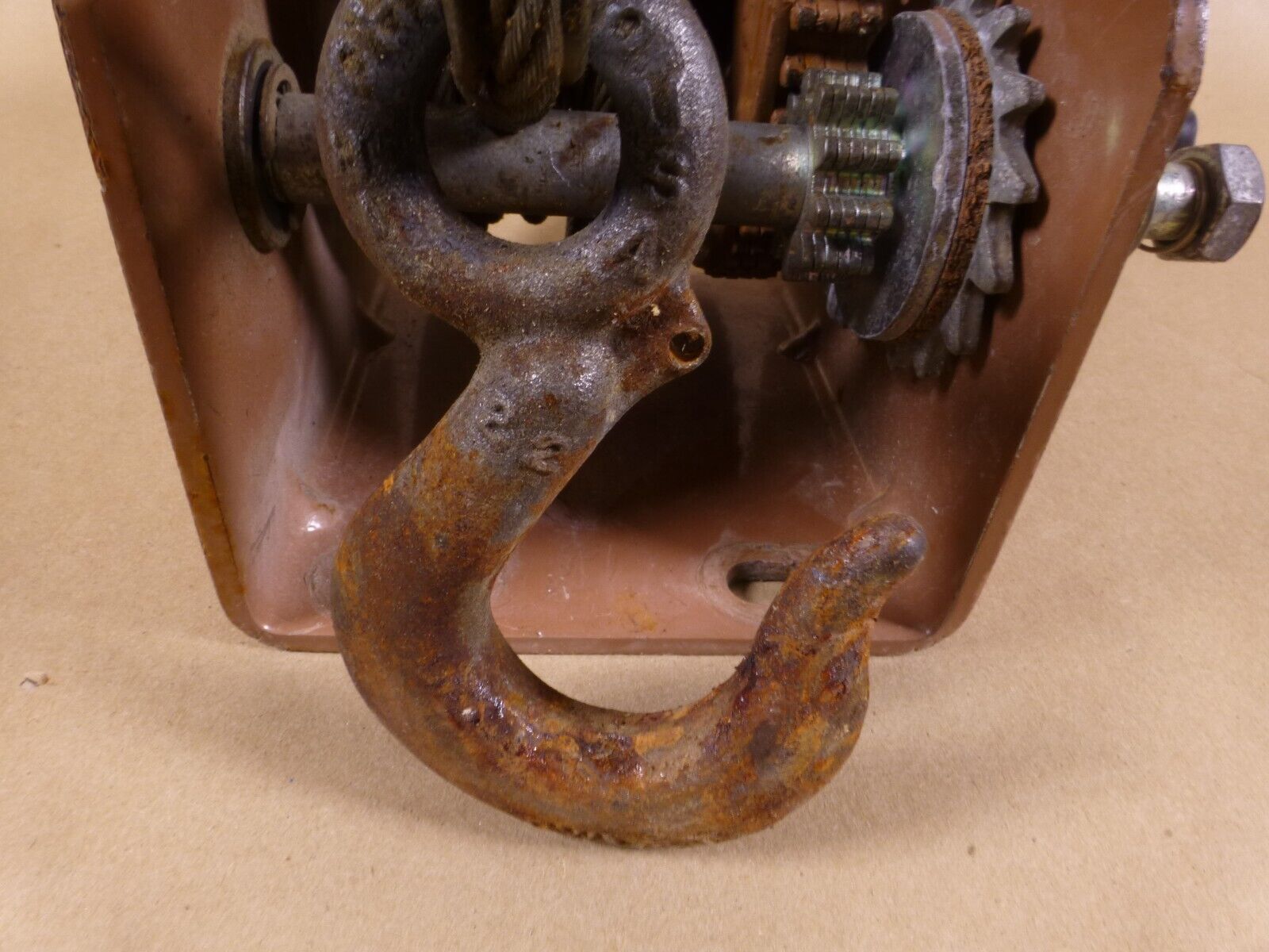 Dutton Lainson DLB1500A Drum Winch Hand Operated 1500lb USA With Rope and Hook | Industrial MRO Tools and Replacement Industrial Equipment Components