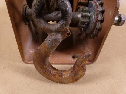 Dutton Lainson DLB1500A Drum Winch Hand Operated 1500lb USA With Rope and Hook | Industrial MRO Tools and Replacement Industrial Equipment Components
