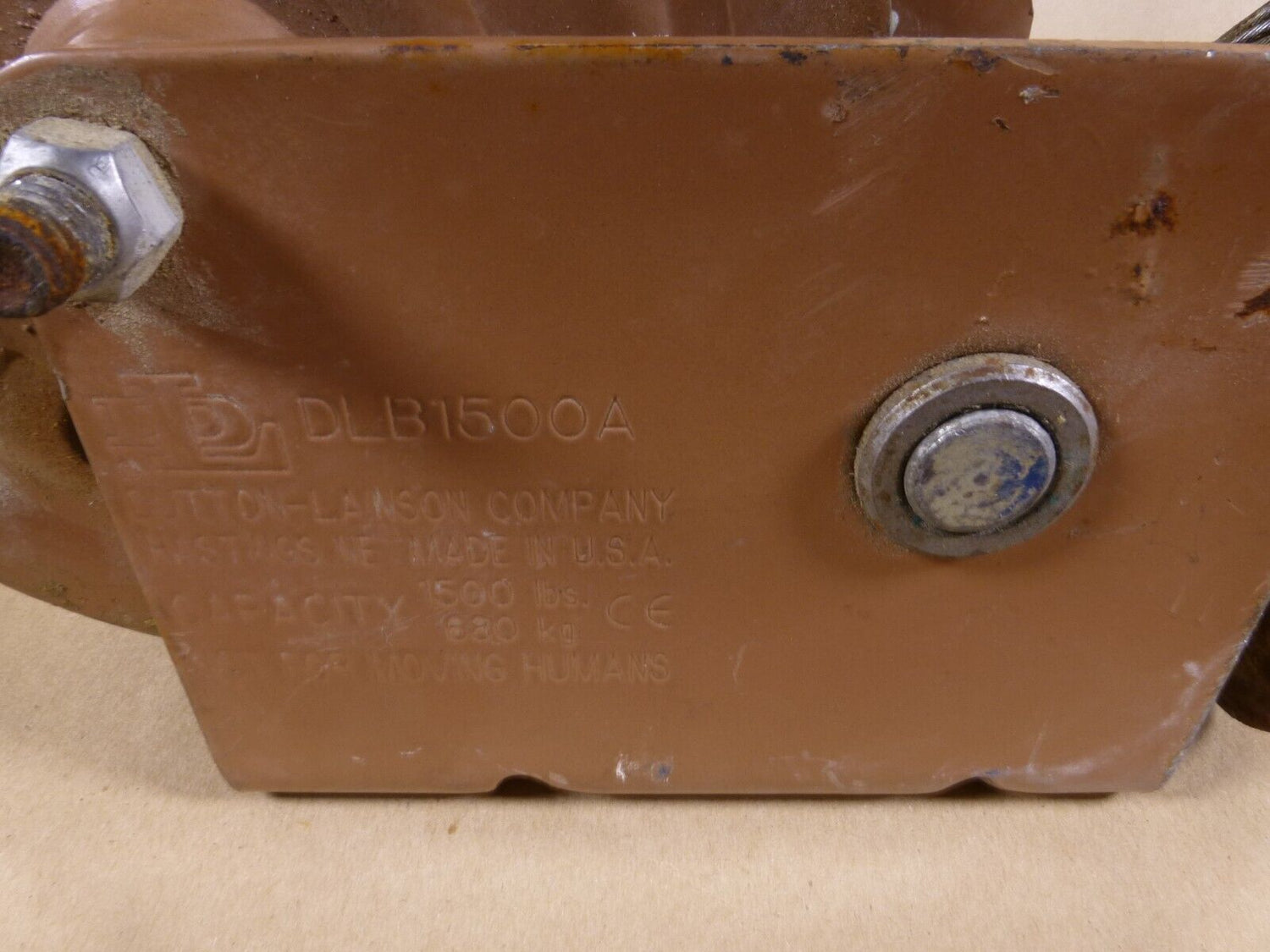Dutton Lainson DLB1500A Drum Winch Hand Operated 1500lb USA With Rope and Hook | Industrial MRO Tools and Replacement Industrial Equipment Components