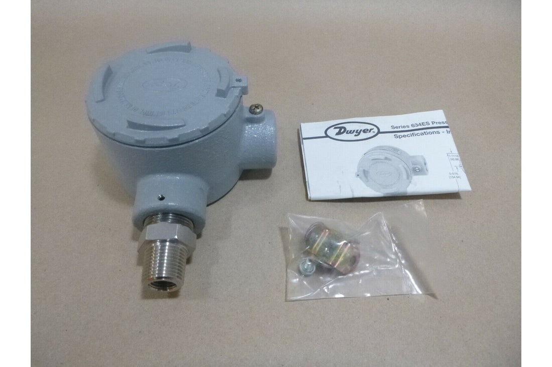 Dwyer 634ES-2 Adjustable Range Pressure Transmitter, 50-100 psi Range , USA MADE | Industrial MRO Replacement Parts, Manufacturing Machine Parts &amp; Components, Heavy Equipment Parts Supplier
