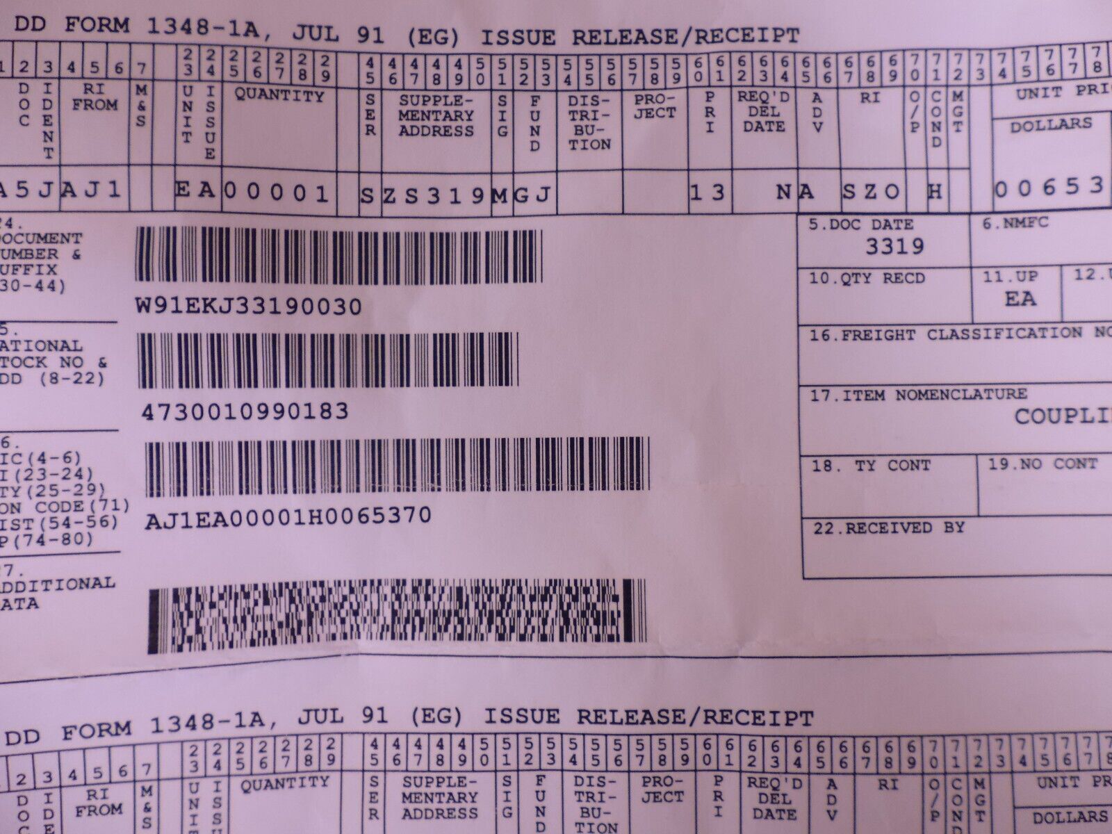 Eaton 375009-8 Hose Coupling Assembly 12287138 , 4730-01-099-0183 | Industrial MRO Replacement Parts, Manufacturing Machine Parts &amp; Components, Heavy Equipment Parts Supplier
