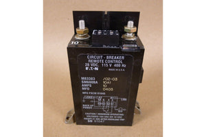 Eaton M83383/02 - 03 Remote Control Circuit Breaker 10A 28VDC 400Hz SM600BA10A1 - Royal Equipment Eaton