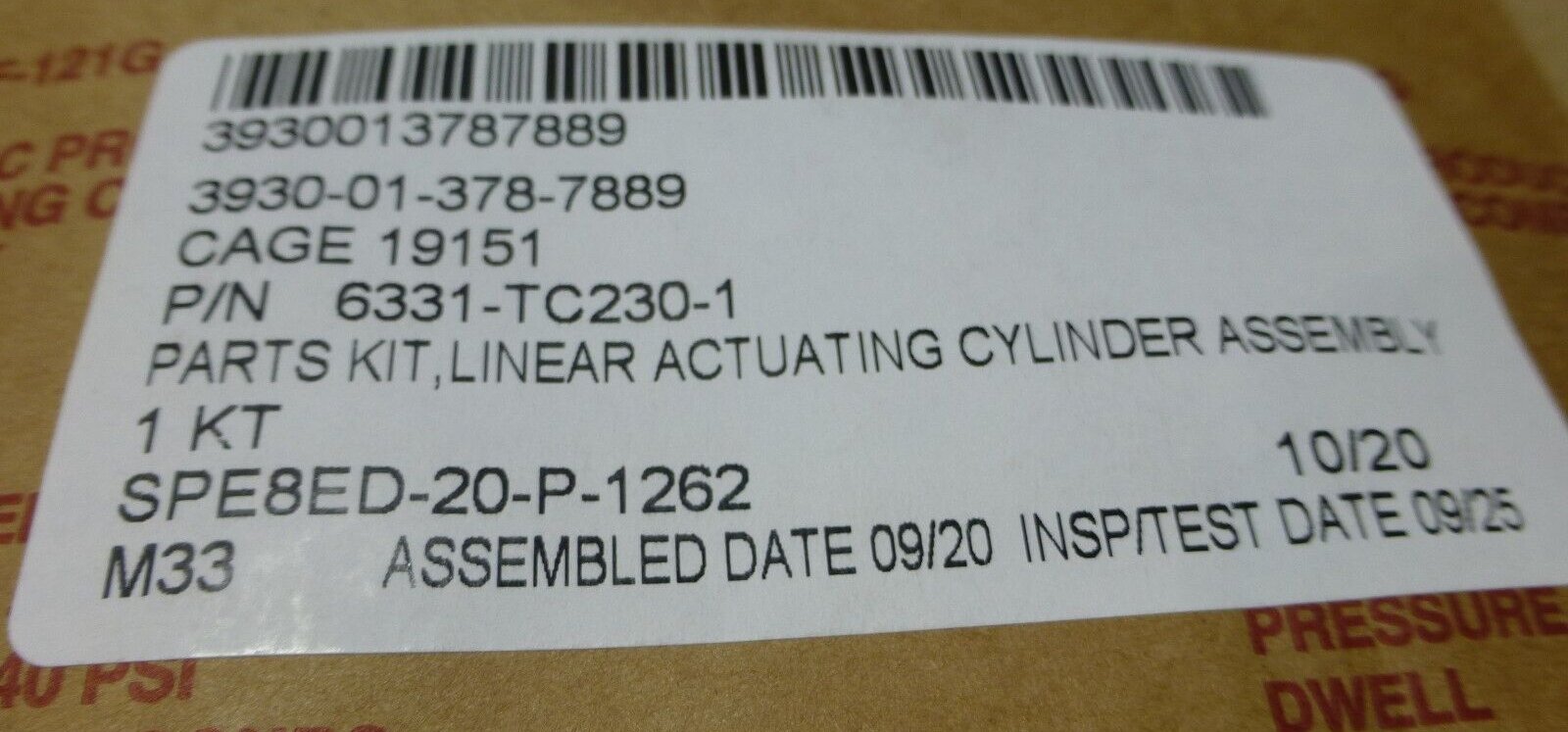 Eaton Vickers 6331-TC230-1 Cylinder Seal Kit Truck Forklift , 3930-01-378-7889 | Industrial MRO Replacement Parts, Manufacturing Machine Parts &amp; Components, Heavy Equipment Parts Supplier