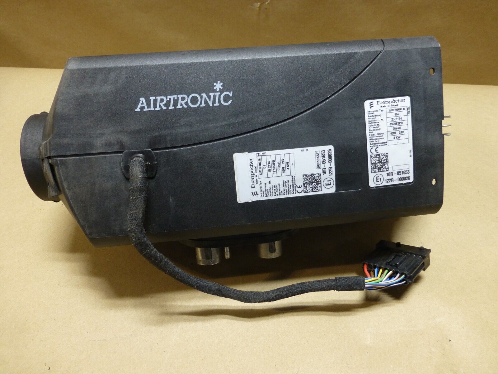 EBERSPACHER AIRTRONIC D4 24V 40W DIESEL HEATER 252114 &amp; FUEL PUMP 22451801 | Industrial MRO Replacement Parts, Manufacturing Machine Parts &amp; Components, Heavy Equipment Parts Supplier