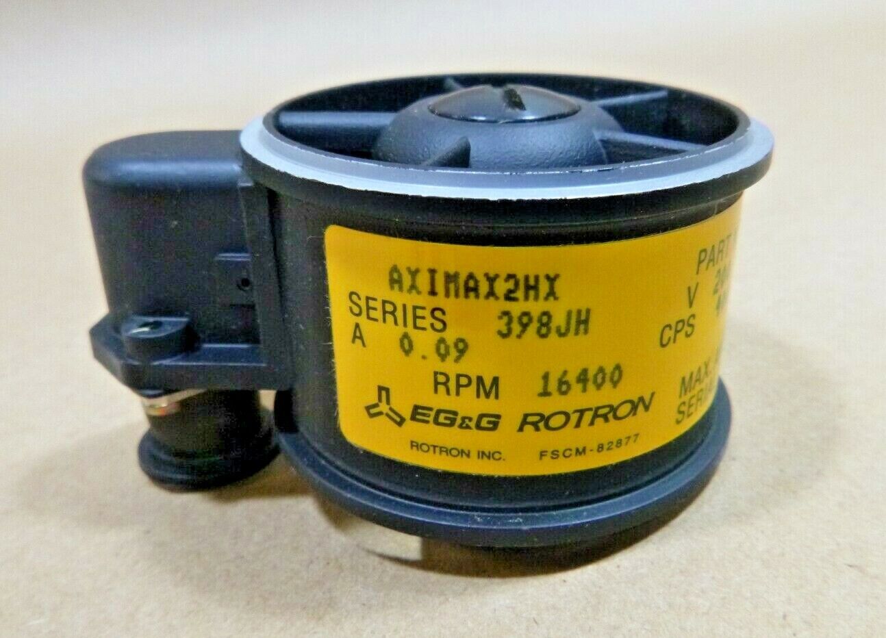 EG&amp;G Rotron 398JH Series Vaneaxial Fan 027846, 16400 Rpm 200 Volt 4140010581394 | Electrical MRO Replacement Parts &amp; Components and Commercial Electrical Supplies Company