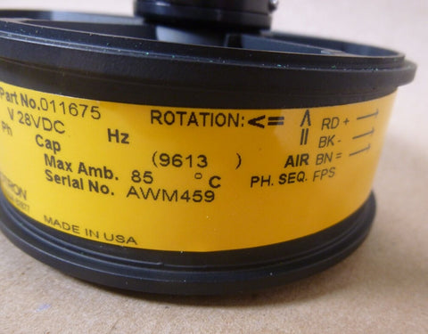 EG&G Rotron USA Propimax 2L 011675 Tubeaxial Fan 3159SF 28VDC 15,000RPM 0.9Amp - Royal Equipment EG&G ROTRON