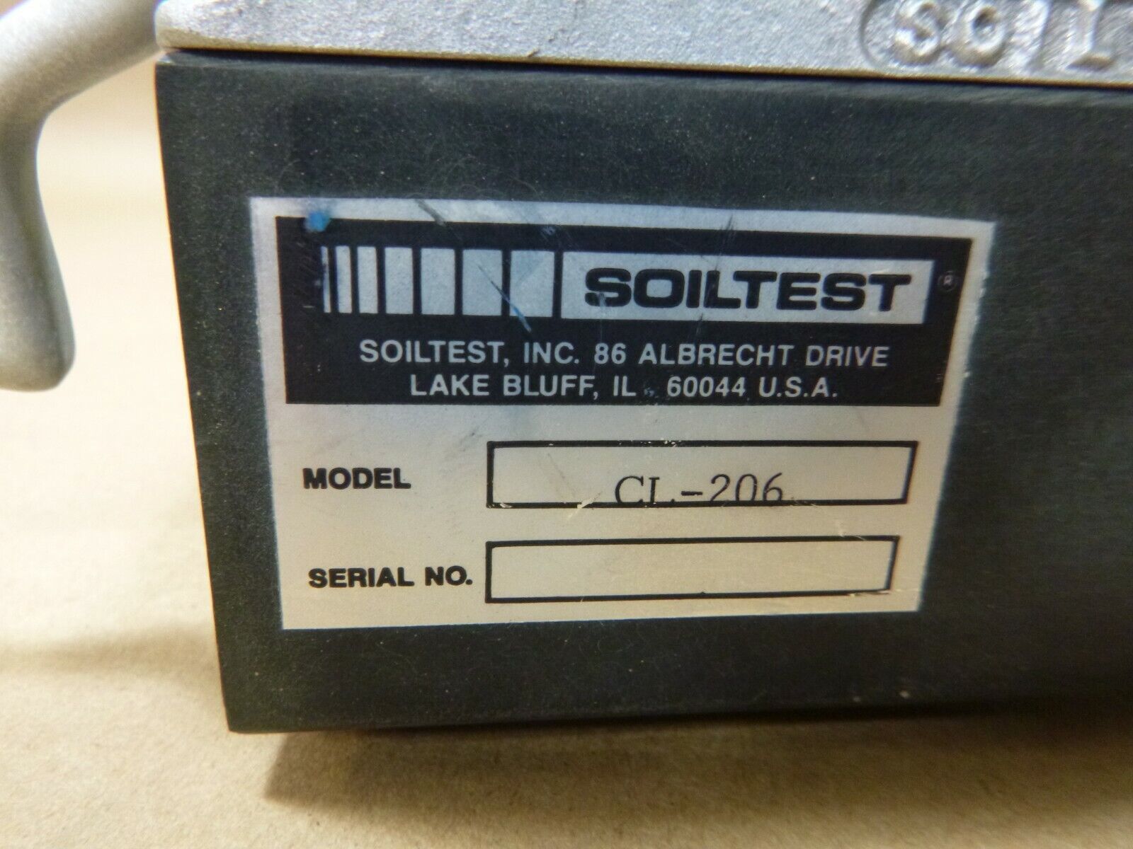 ELE International "SOILTEST" Mechanical Soil Tester CL-206 , Brass Cup | Industrial MRO Tools and Replacement Industrial Equipment Components