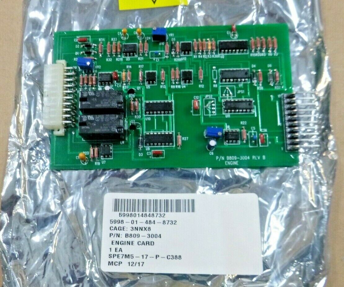 Essex Electro Engineers B809D 72kW Generator Set Engine Card B809-3004 | Genuine MEP Generator Replacement Parts and Military Surplus Generator Parts