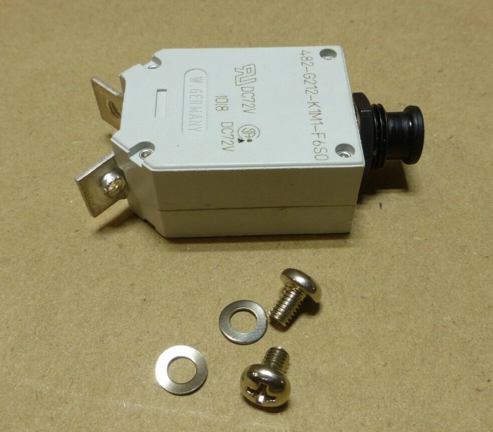 ETA GERMANY 482-G212-K1M1-F650-10A 10AMP CIRCUIT BREAKER 115VAC 28VDC 1POLE | Electrical MRO Replacement Parts &amp; Components and Commercial Electrical Supplies Company