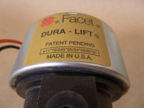 FACET 40223 12V ELECTRIC DURA - LIFT FUEL PUMP OEM *DAMAGED PLASTIC* - Royal Equipment FACET