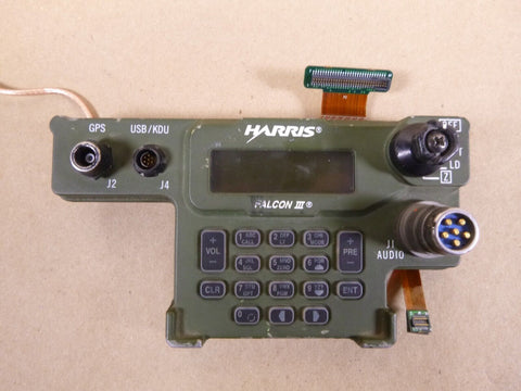 Falcon III Wideband AN/PRC - 117G Manpack Control Panel 12043 - 3000 - 15 (Untested) - Royal Equipment Harris