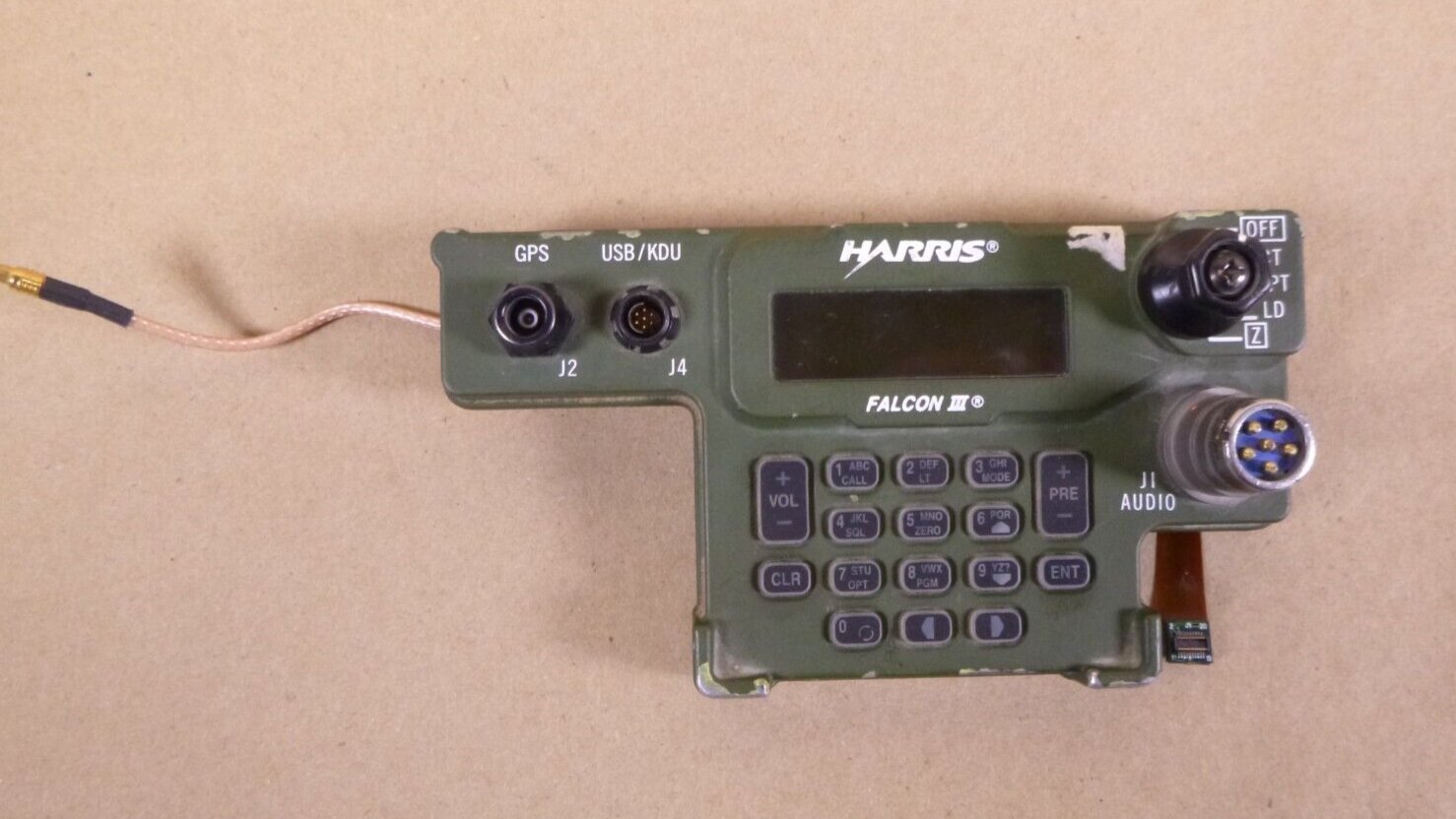 Falcon III Wideband AN/PRC-117G Manpack Control Panel 12043-3000-15 (Untested). | Industrial MRO Replacement Parts, Manufacturing Machine Parts &amp; Components, Heavy Equipment Parts Supplier