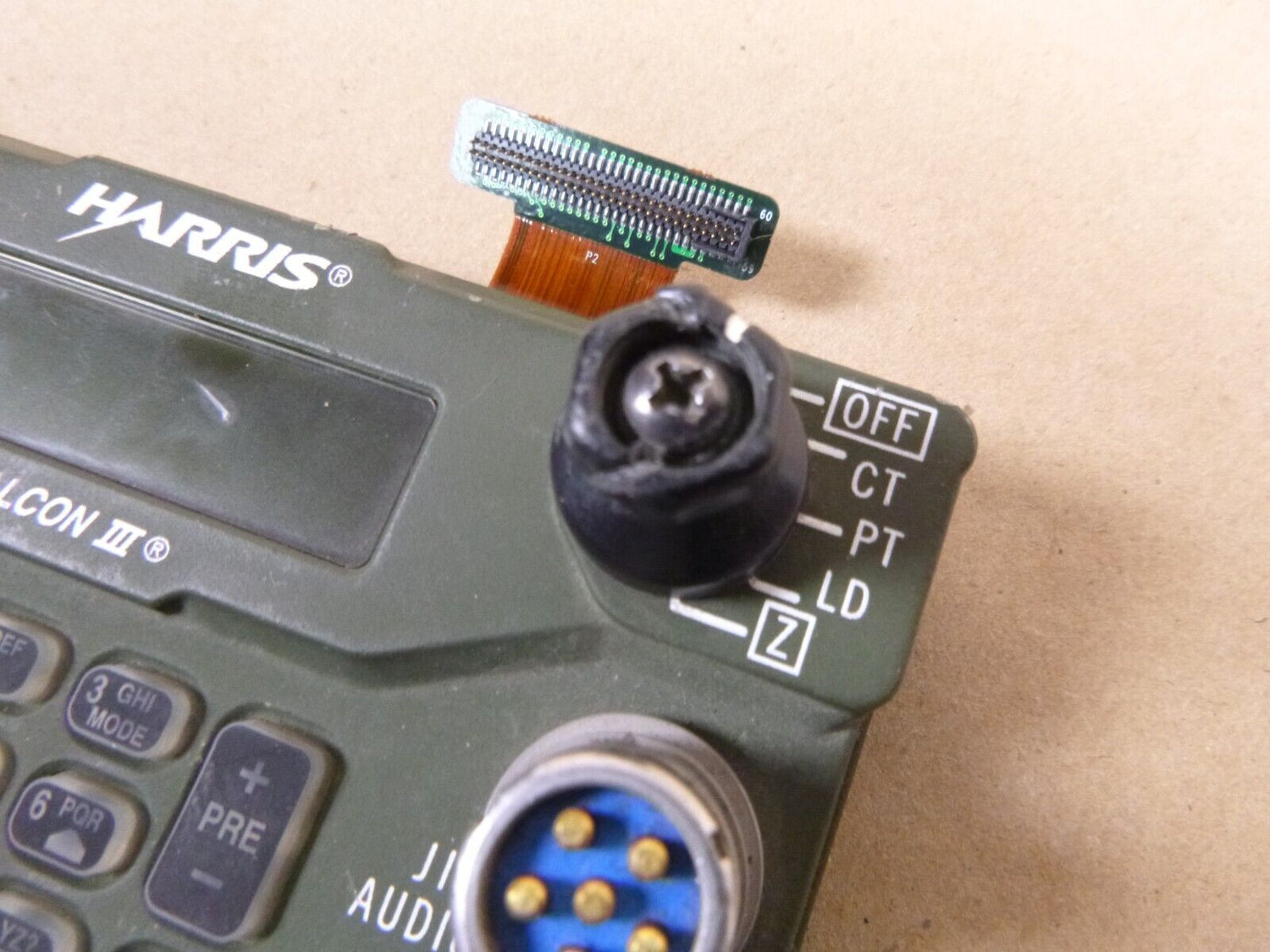 Falcon III Wideband AN/PRC-117G Manpack Control Panel 12043-3000-15 (Untested) | Industrial MRO Replacement Parts, Manufacturing Machine Parts &amp; Components, Heavy Equipment Parts Supplier