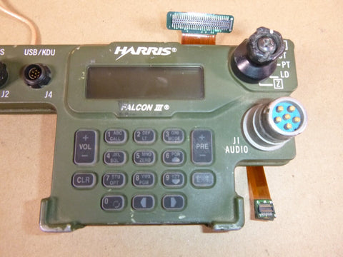 Falcon III Wideband AN/PRC - 117G Manpack Control Panel 12043 - 3000 - 15 (Untested) - Royal Equipment Harris