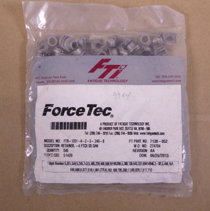 Fatigue Technologies Rivetless Nut Plate FTR-1201-4-2-3-.240-S, 5340-01-607-9964 | Industrial Replacement Nuts &amp; Bolts Distributor and Machinery Screws &amp; Fasteners Supply