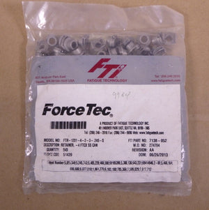 Fatigue Technologies Rivetless Nut Plate FTR - 1201 - 4 - 2 - 3 - .240 - S, 5340 - 01 - 607 - 9964 - Royal Equipment FATIGUE TECHNOLOGIES