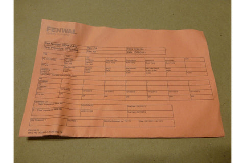 FENWAL KIDDE AEROSPACE 35644 - 2 - 400 DETECTOR SENSING ELEMENT AIRCRAFT - Royal Equipment FENWALParts