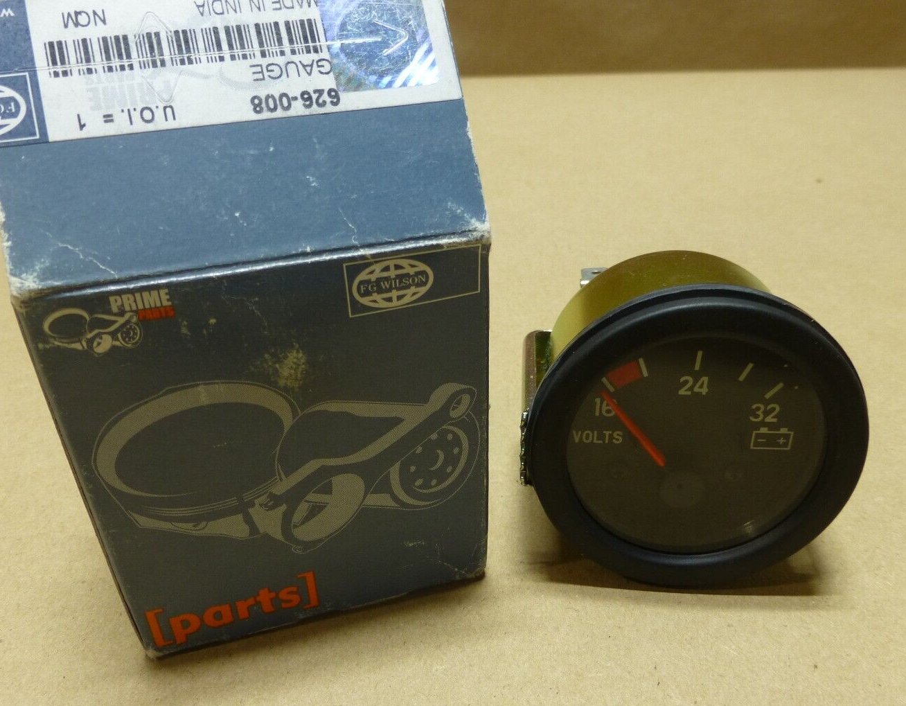 FG Wilson 626-008 Battery Voltage Gauge , 16 to 32V , For Perkins 1103 1104 1106 | Replacement Truck Parts, Trailer Accessories, Automobile Supplies, Car Parts &amp; Accessories