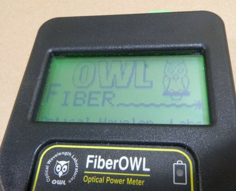 FIBER OWL 4 ORL OPTICAL WAVELENGTH POWER METER W/ CASE FO - 4 - ORL - Royal Equipment FIBER OWL