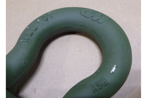 FMTV HMMWV LVSR MATV 10TON SHACKLE 10T 26MM USA W/ PIN GREEN USGI MILITARY TOW - Royal Equipment COLUMBUS MCKINNONOther Commercial Truck Parts