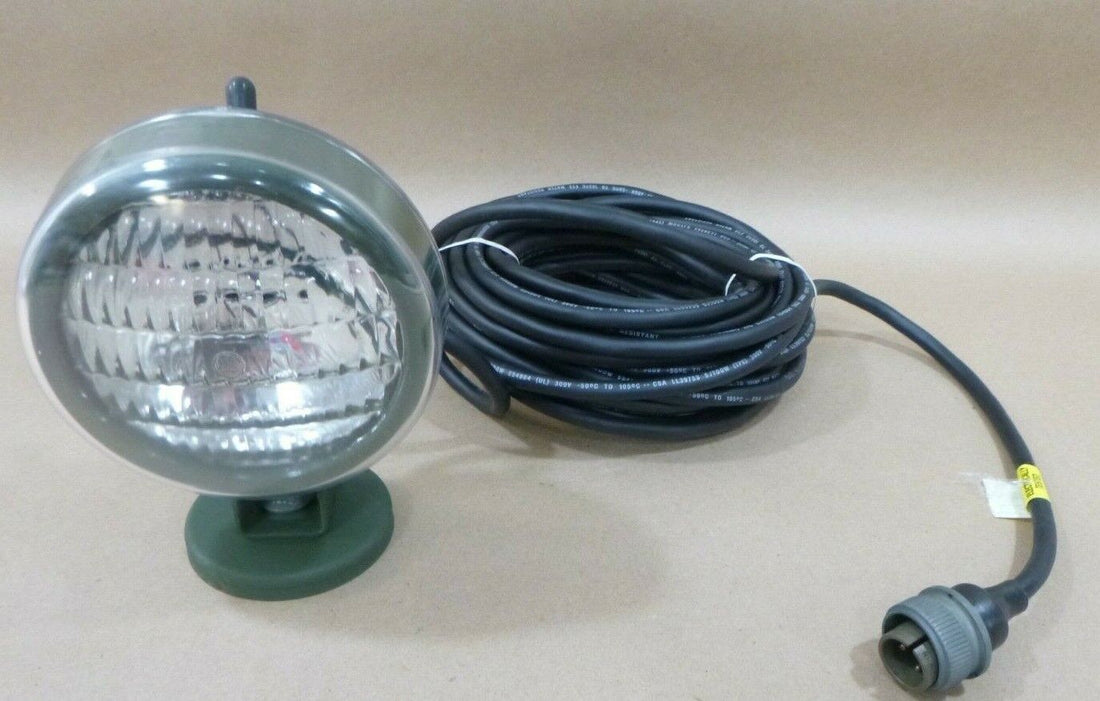 FMTV LMTV MTV ELECTRIC FLOODLIGHT 12378828 MAGNETIC BASE 2-PIN 6220-01-390-7341 | Genuine FMTV Replacement Parts, LMTV Parts For Sale and Military Surplus Medium Tactical Vehicle Parts &amp; Components