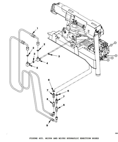 FMTV LMTV MTV FUEL HYDRAULIC ERECTION HOSE , 7 - 554 - 108506 , 4720 - 01 - 437 - 5717 - Royal Equipment TACOM