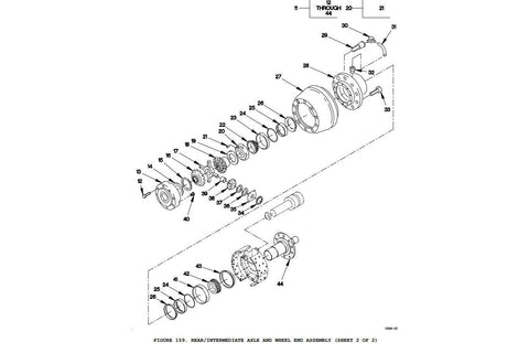 FMTV LMTV MTV MRAP FRONT REAR AXLE BEVEL GEAR MERITOR 2233J1102 3020 - 01 - 363 - 8104 - Royal Equipment Royal Equipment