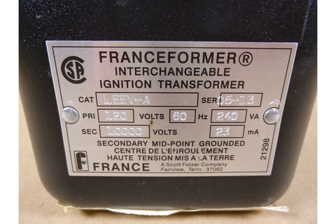 France 28097 Franceformer LEEV - A Transformer 120V 60Hz 240VA 10000V 23mA - Royal Equipment FRANCEFORMER