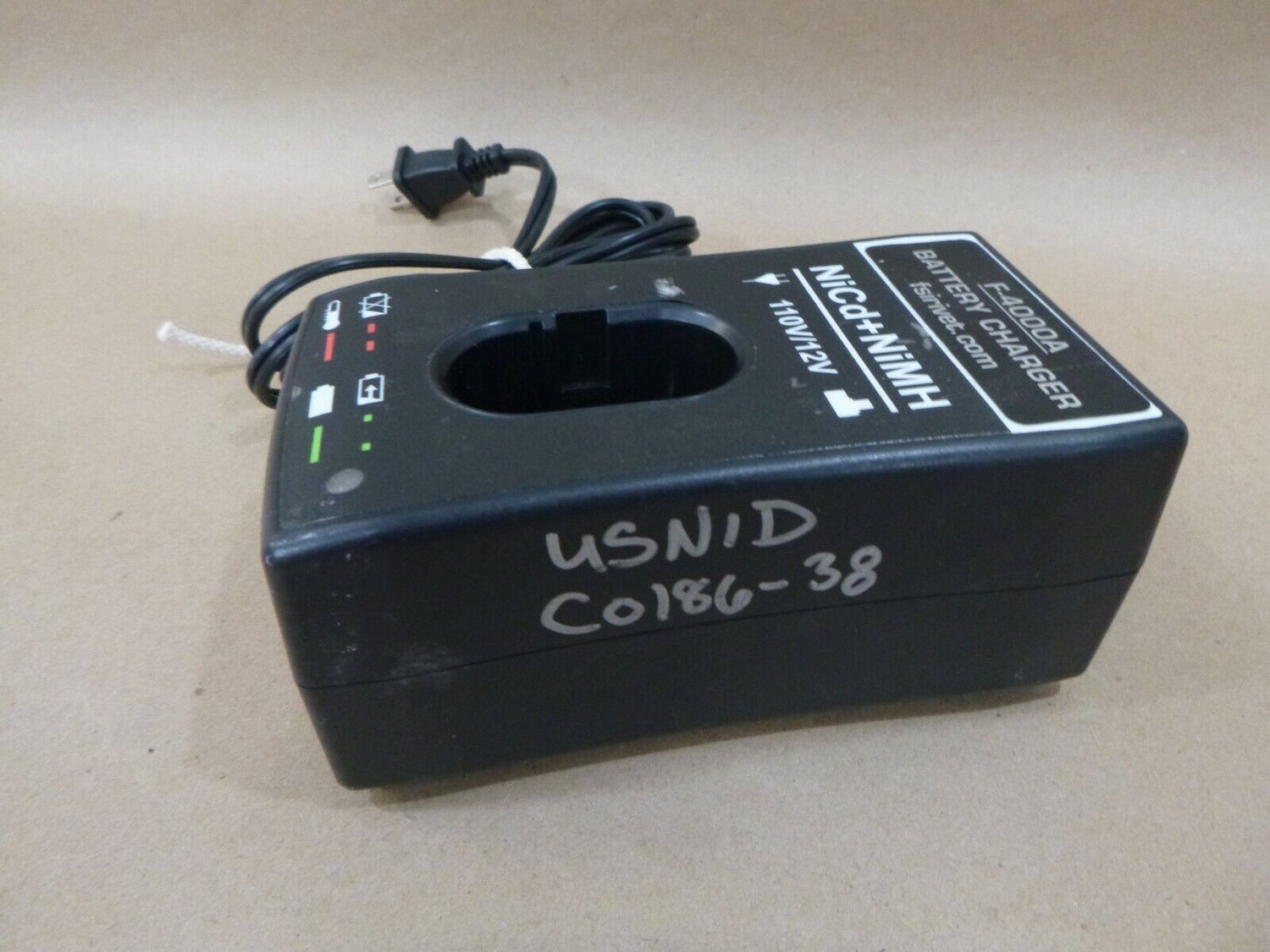 FSI F-4000A BATTERY CHARGER NiCd + NiMH 110V/12V FOR PT-4000 BLIND RIVETER | Industrial MRO Tools and Replacement Industrial Equipment Components