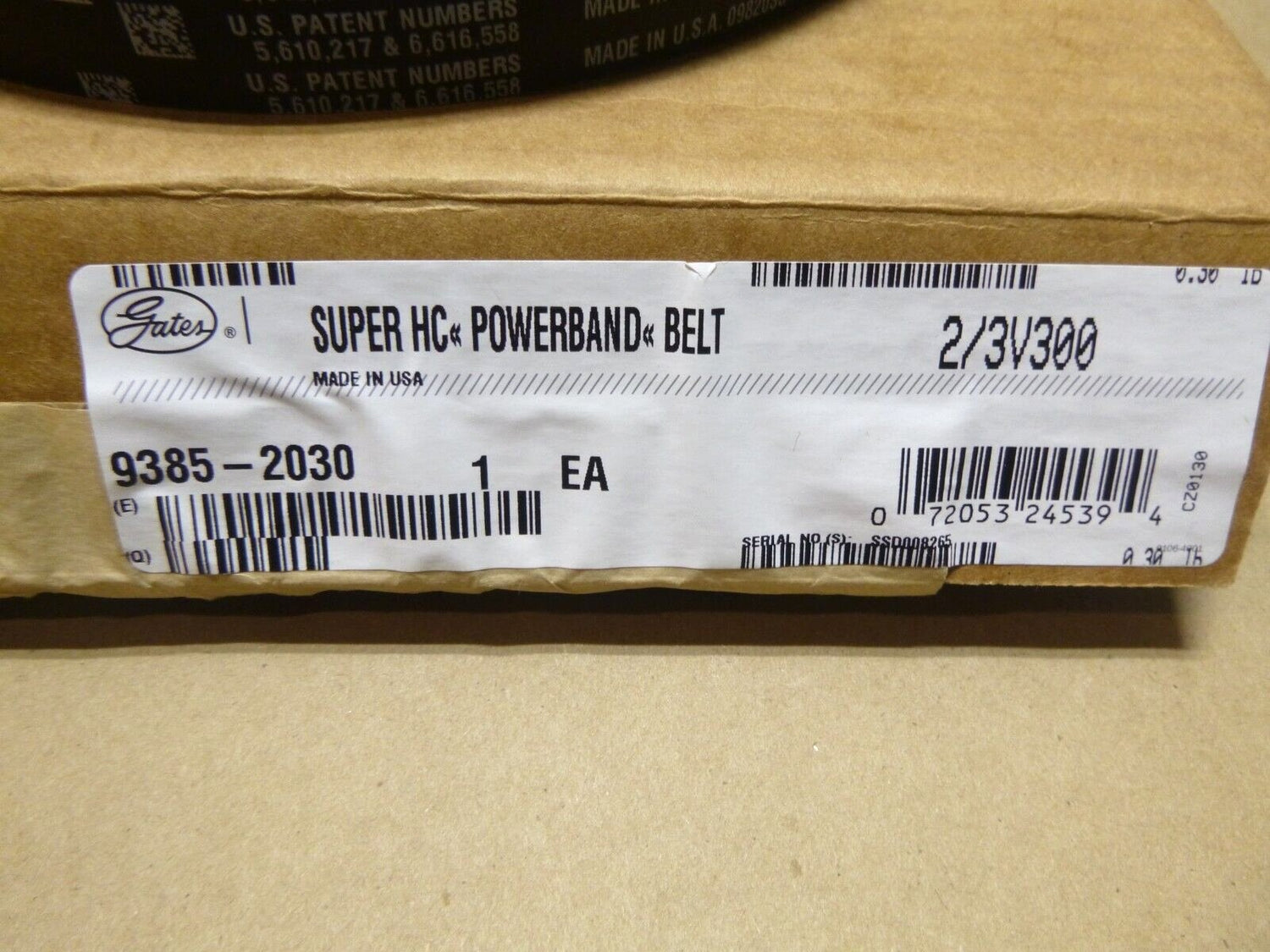 Gates Banded 2/3V300 Super HC PowerBand V-Belt 9385-2030, Made in USA | Replacement Truck Parts, Trailer Accessories, Automobile Supplies, Car Parts &amp; Accessories