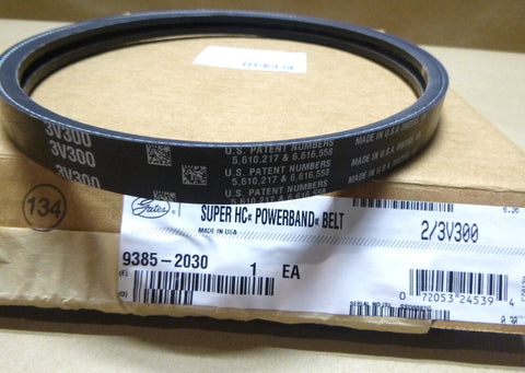 Gates Banded 2/3V300 Super HC PowerBand V - Belt 9385 - 2030, Made in USA - Royal Equipment GATES