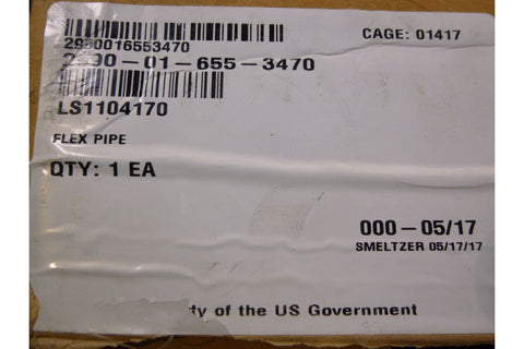 General Dynamics LS1104170 Exhaust Pipe 83168 , 2990 - 01 - 655 - 3470 - Royal Equipment Royal Equipment