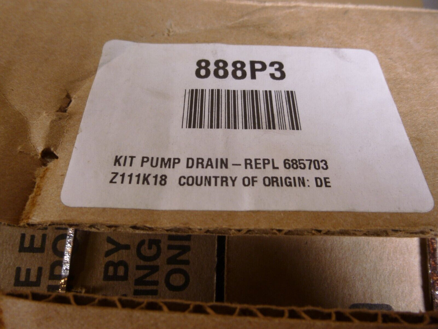 GENUINE ALLIANCE 888P3 KIT PUMP DRAIN REPLACES 685703 For FTS80A*H FTU80A*H | Industrial MRO Replacement Parts, Manufacturing Machine Parts &amp; Components, Heavy Equipment Parts Supplier