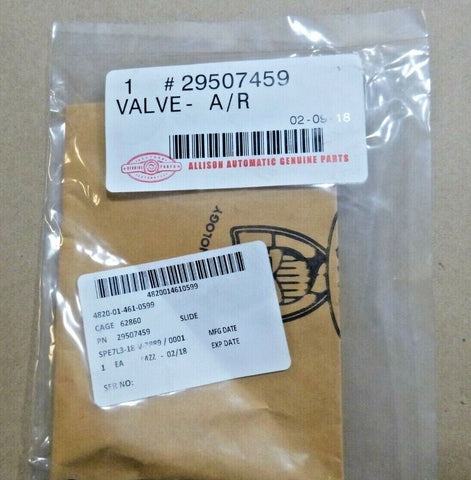 Genuine Allison Transmission A/R Valve 29507459 - Royal Equipment ALLISON