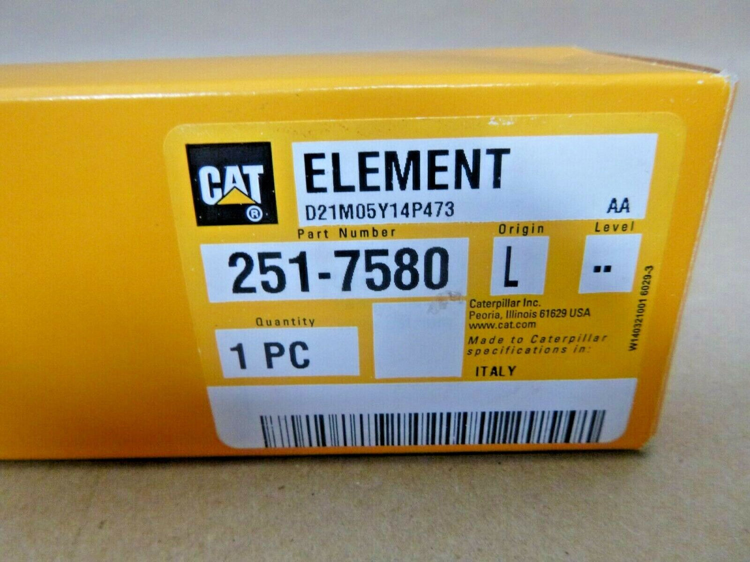 Genuine Caterpillar Fluid Filter Element 251-7580 , 2517580 | Industrial Tractor Parts Supplier and Surplus Tractor Parts &amp; Accessories