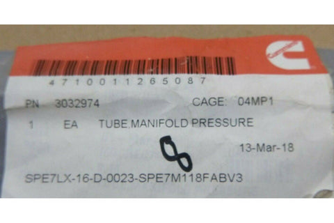 GENUINE OEM CUMMINS 3032974 MANIFOLD PRESSURE TUBE FOR CUMMINS ENGINE - Royal Equipment CumminsComplete Engines & Engine Parts