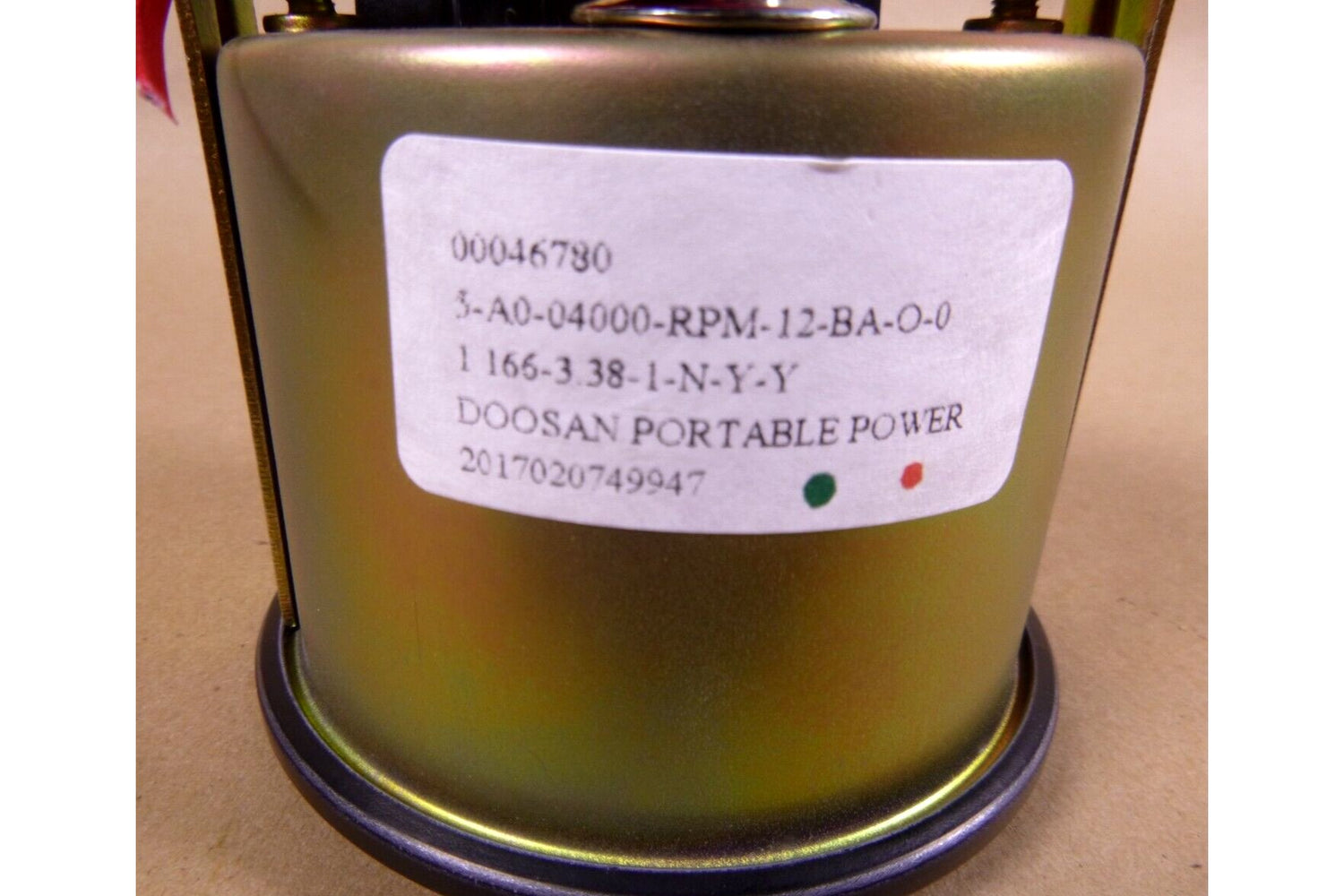Genuine OEM Doosan Portable Power 4000 RPM 3-3/8" Electric Tachometer 35815349 | Replacement Truck Parts, Trailer Accessories, Automobile Supplies, Car Parts &amp; Accessories