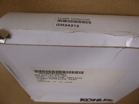 Genuine OEM Kohler GM24212 Arrestor Flame 5E/4EF, 7.3E/6EF, 5ECD/4EFCD - Low CO, - Royal Equipment Kohler