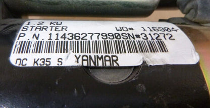 GENUINE OEM YANMAR 114362-77990 1.2KW STARTER 114362-77019 114362-77991 | Replacement Truck Parts, Trailer Accessories, Automobile Supplies, Car Parts &amp; Accessories