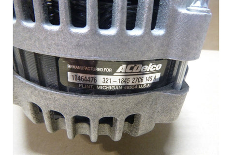 Genuine Reman AC Delco 145 Amp Alternator 321 - 1845, GM 10464476 - Royal Equipment AC DELCOAlternator